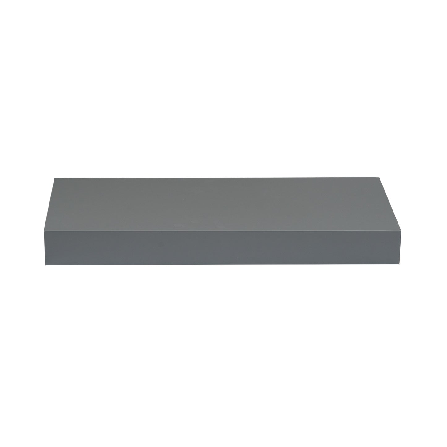 Quicklock Cabinets Floating Shelves | 2.5" Thick | Magnetic Grey, 12" D x 36" W x 2.5" H | American Made | Hardwood Bracket | Complete Shelf Unit
