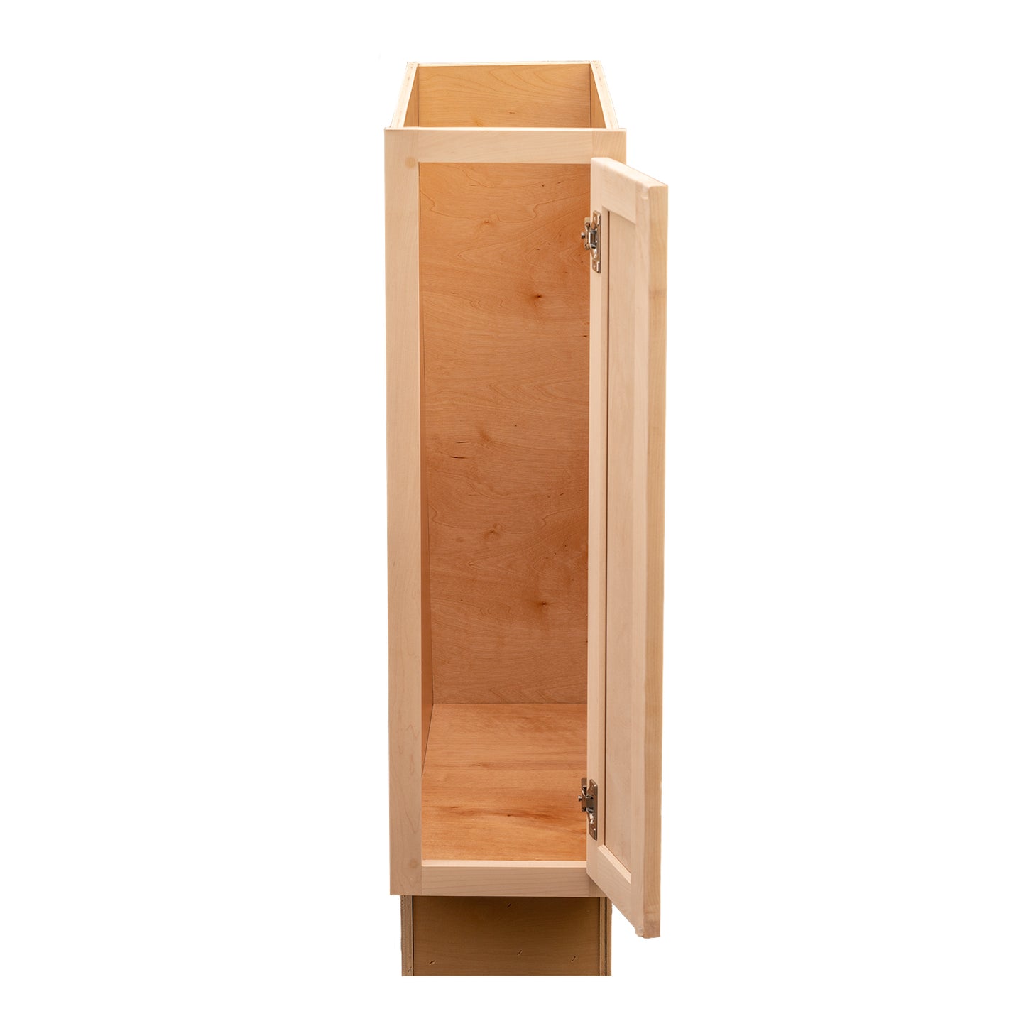 Quicklock RTA (Ready-to-Assemble) Raw Maple Base Cabinet | 9"Wx34.5"Hx24"D