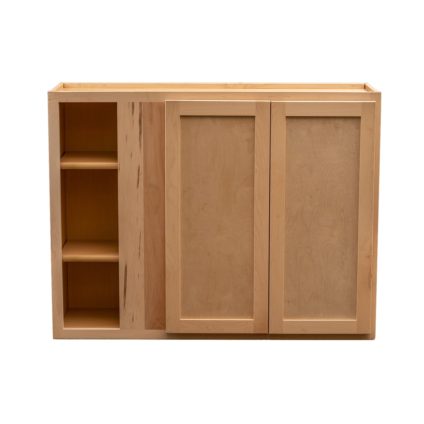 Quicklock RTA (Ready-to-Assemble) Raw Maple 42"Wx30"Hx12"D Blind Corner Wall Cabinet
