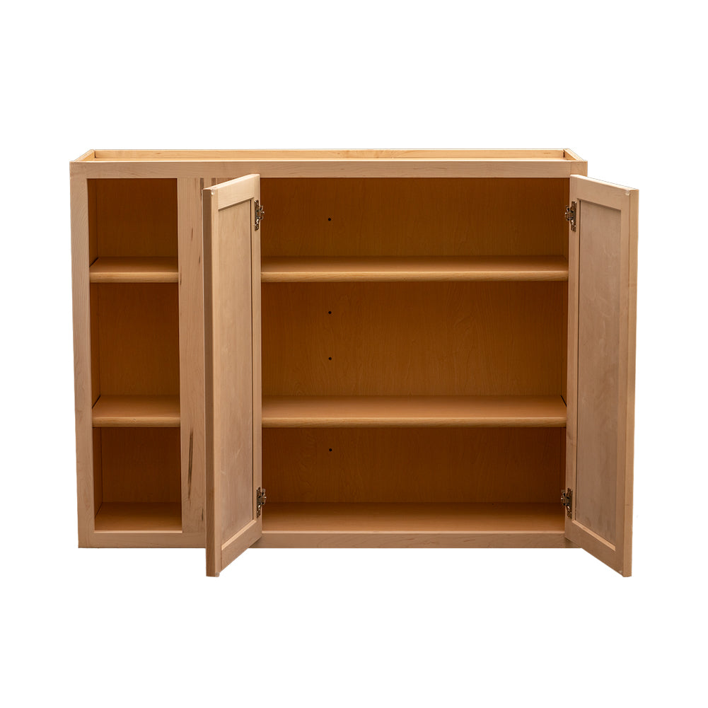 Quicklock RTA (Ready-to-Assemble) Raw Maple 42"Wx30"Hx12"D Blind Corner Wall Cabinet