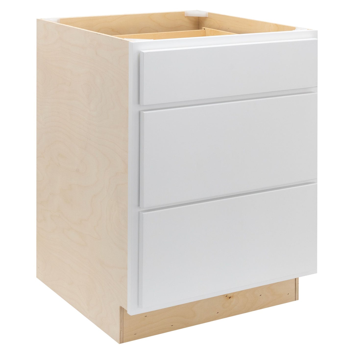 3 Drawer Kitchen Cabinet Pure White Base Cabinet