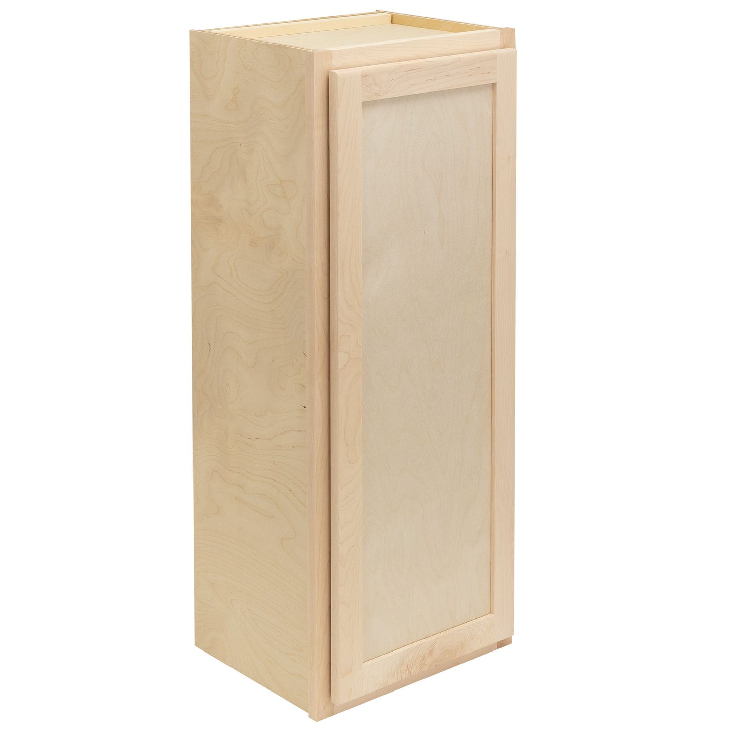 12" - 24" Wall Kitchen Cabinet Raw Maple