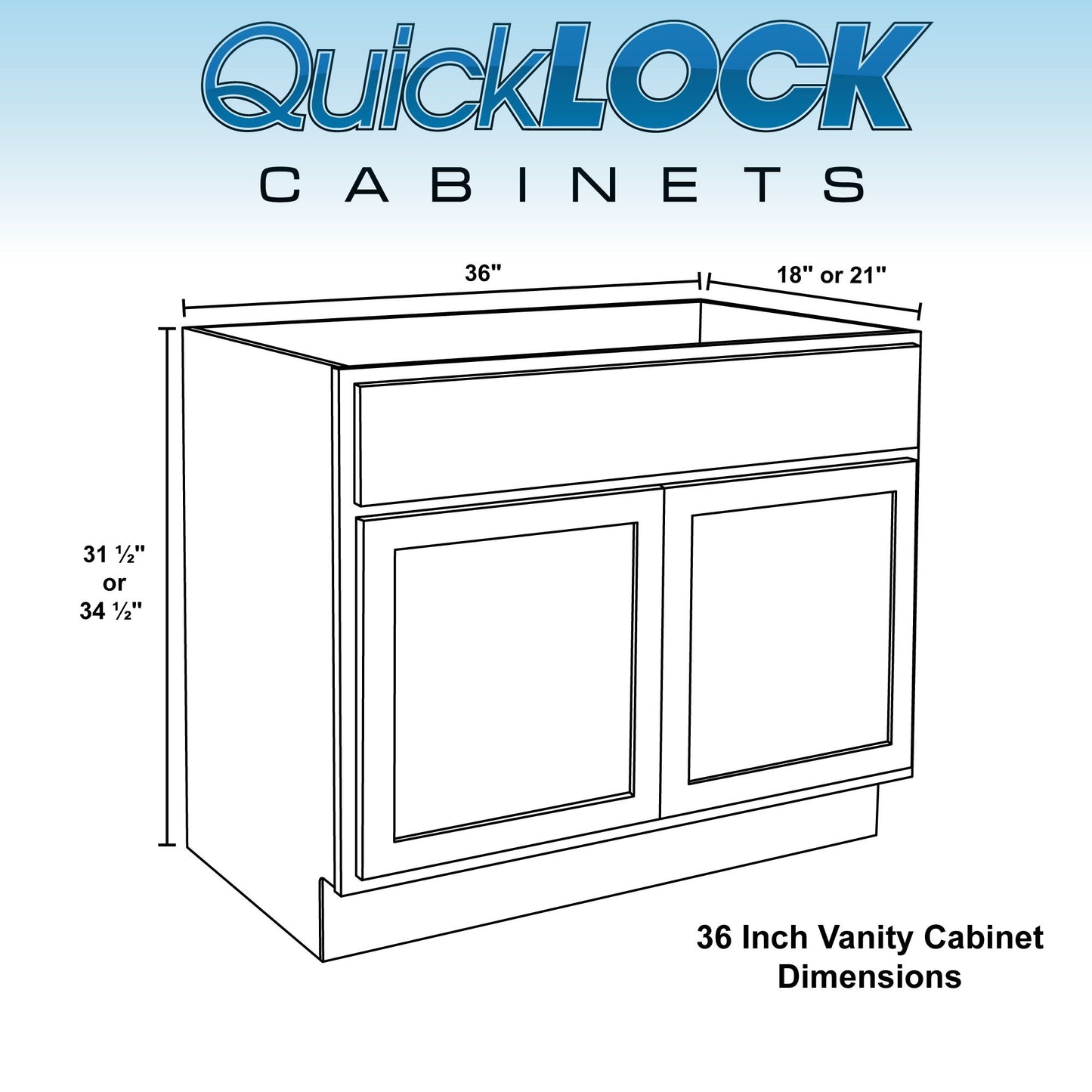 36" Bathroom Vanity | Raw Maple