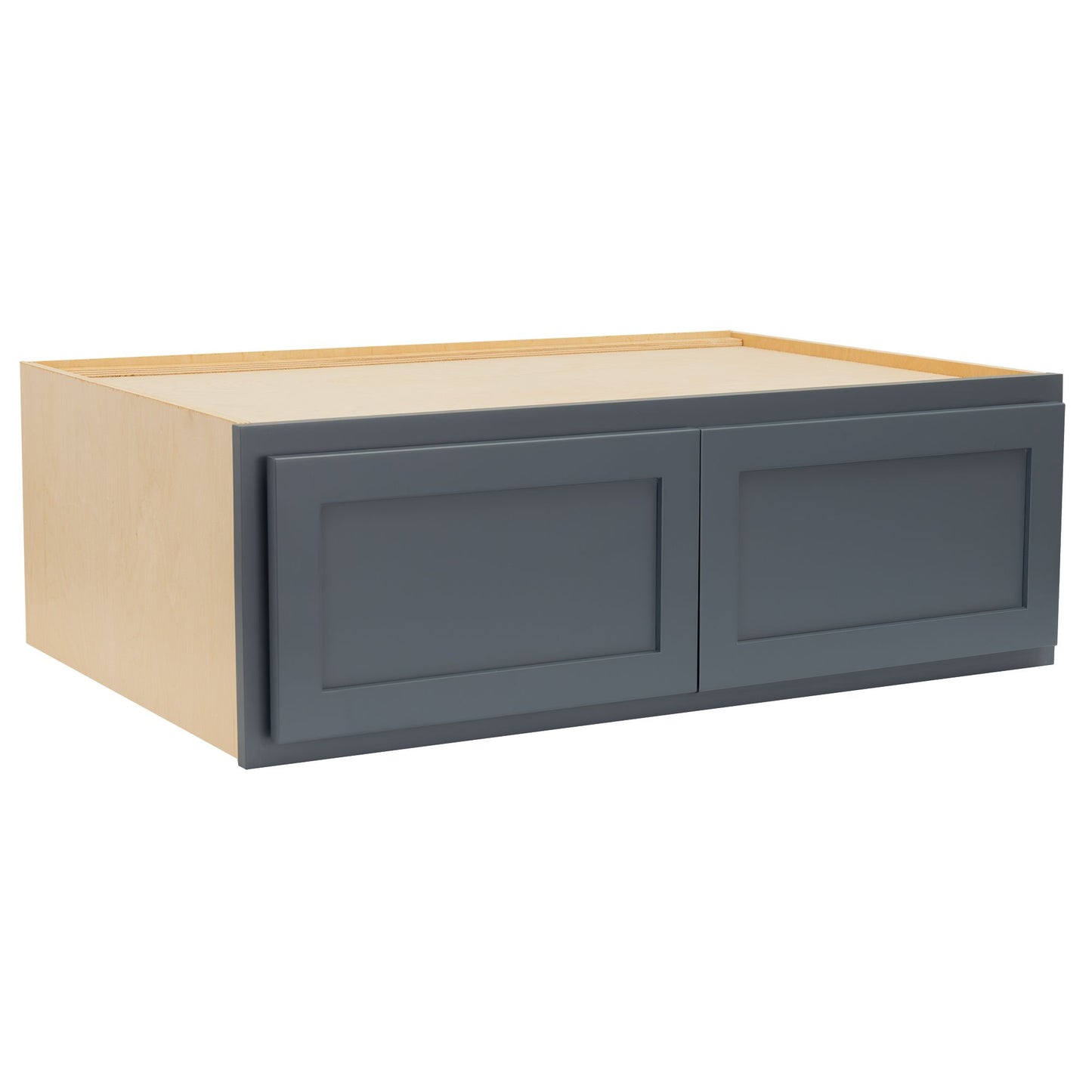 Quicklock Needlepoint Navy Refrigerator Wall Cabinet