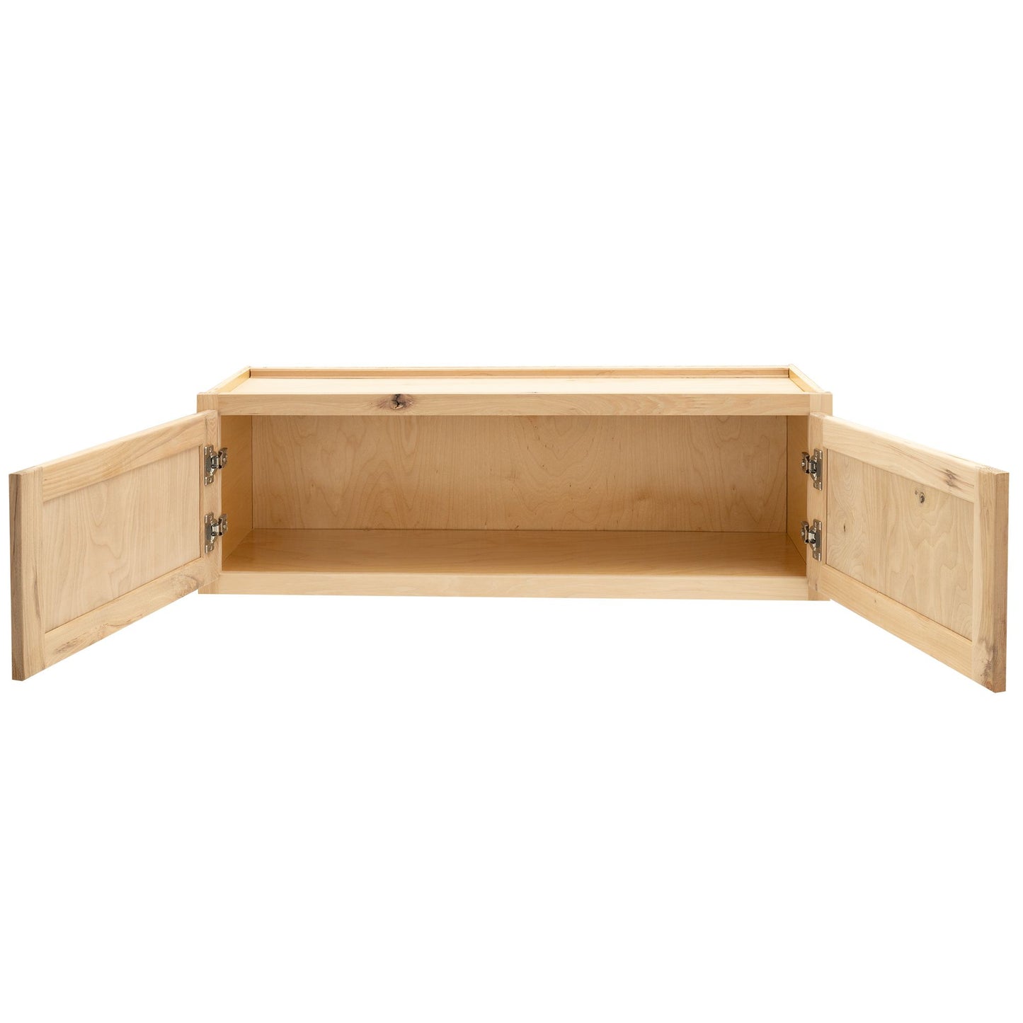 Quicklock Raw Hickory Refrigerator Wall Cabinet
