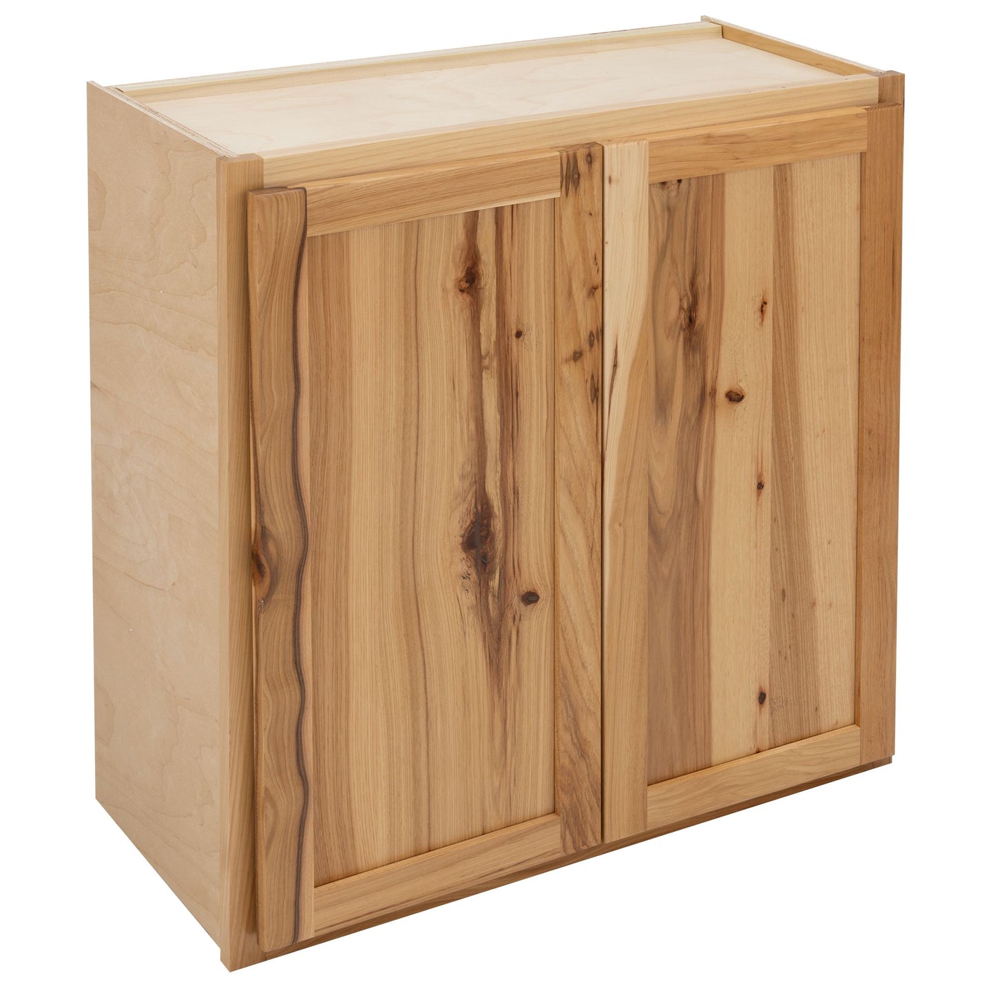 30" - 42" Wall Kitchen Cabinet Rustic Hickory