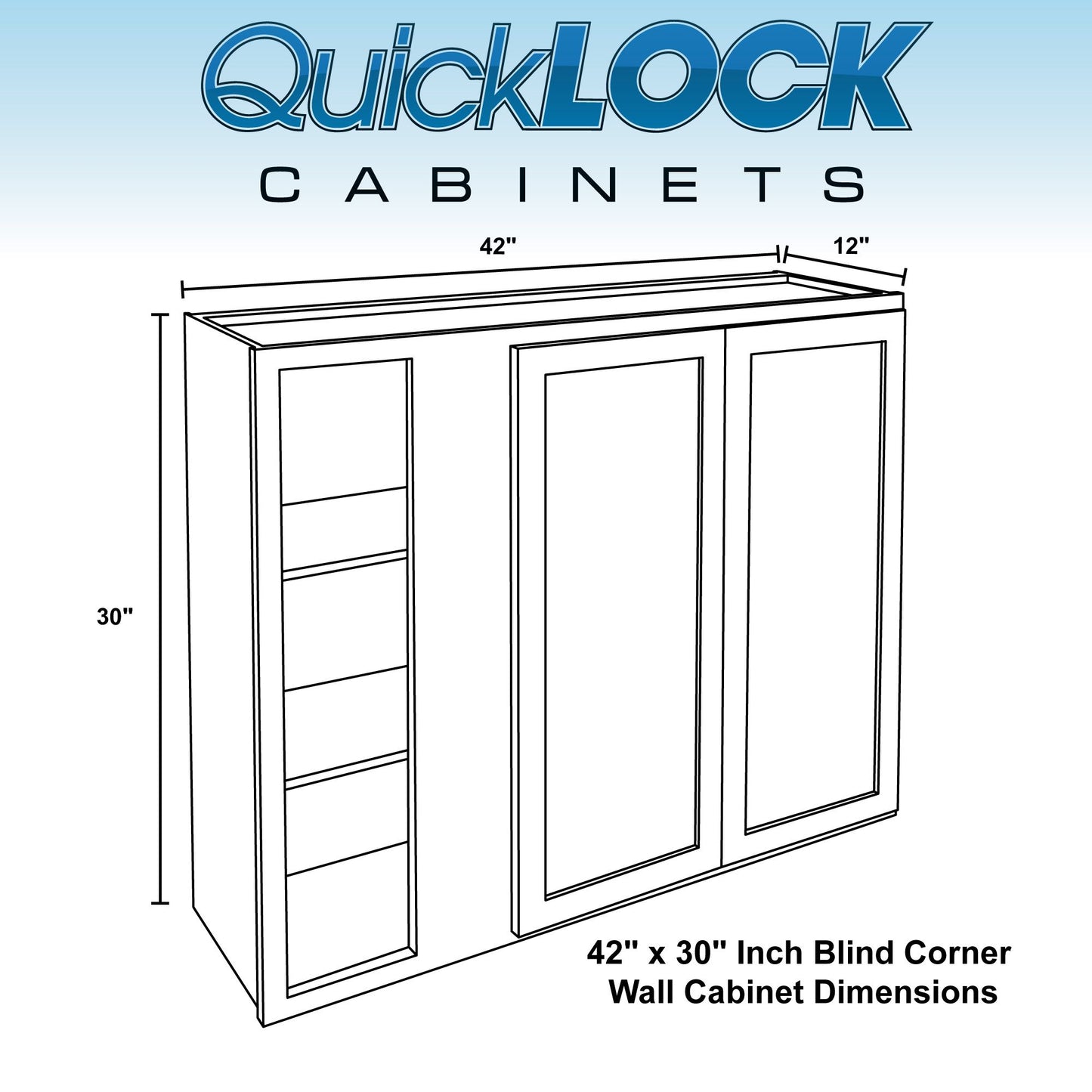 Blind Corner Wall Kitchen Cabinet Rustic Hickory
