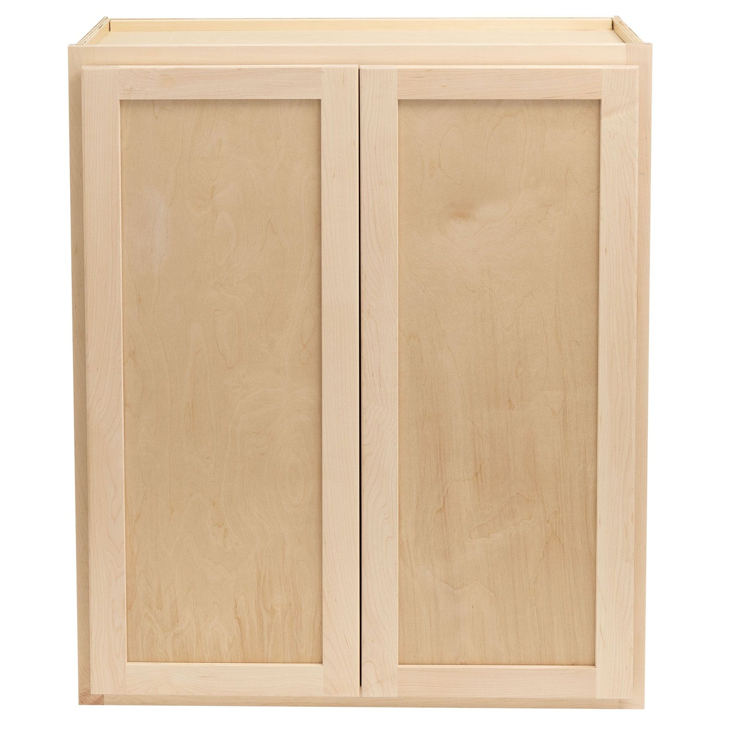 27" - 36" Wall Kitchen Cabinet Raw Maple