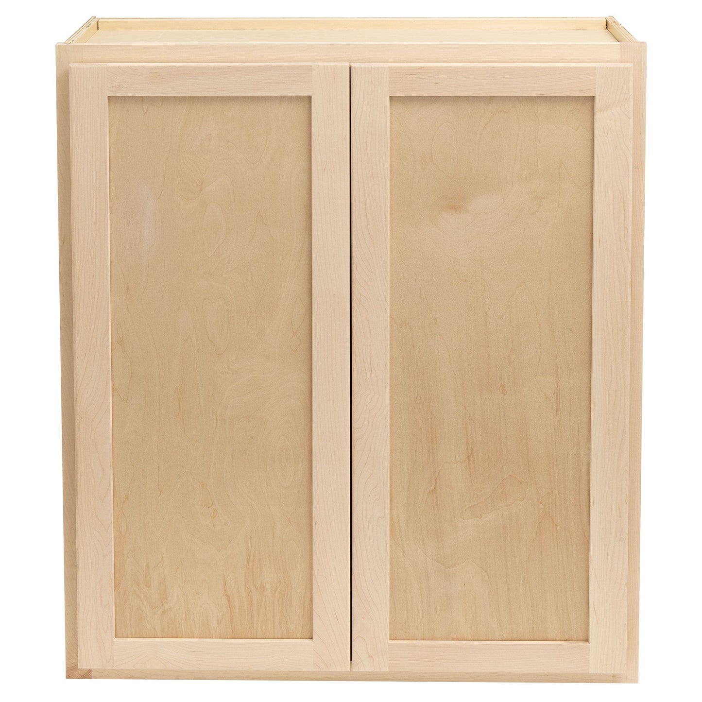 Laundry Room 2 Cabinet Set Raw Maple