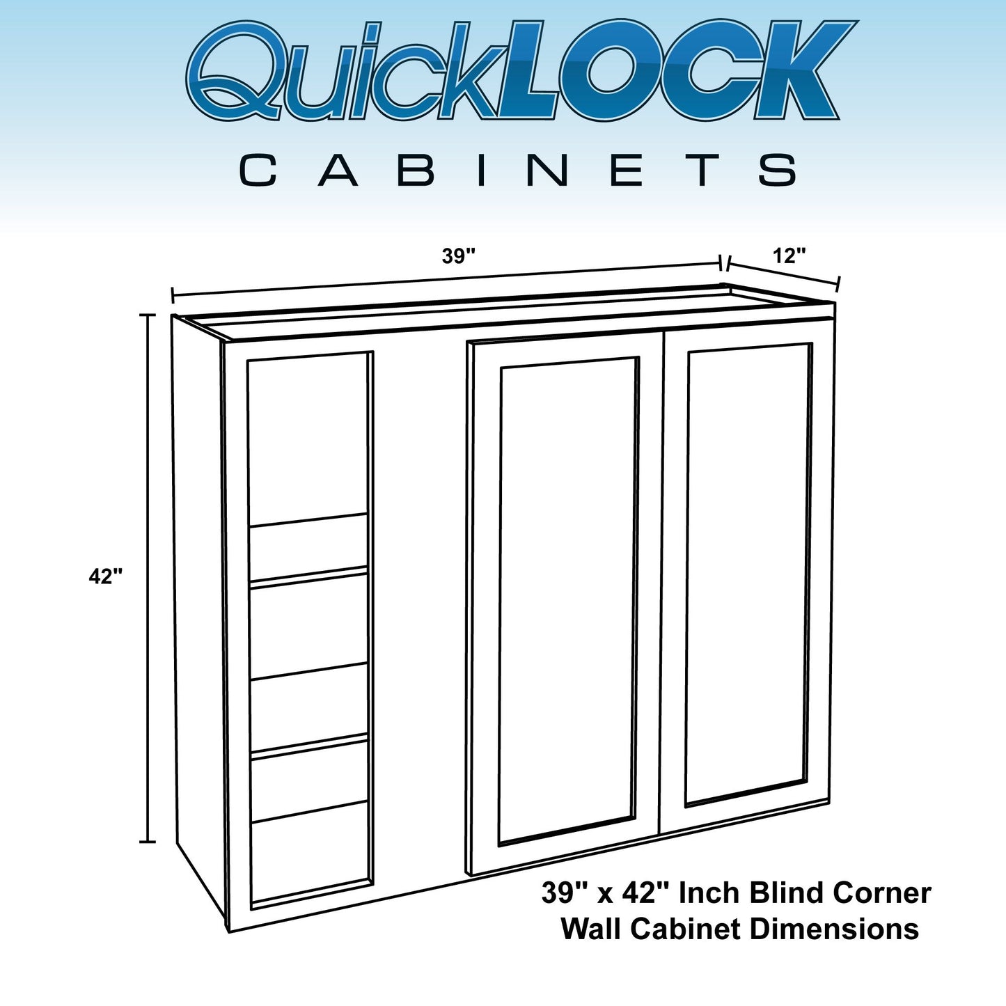 Blind Corner Wall Kitchen Cabinet Rustic Hickory