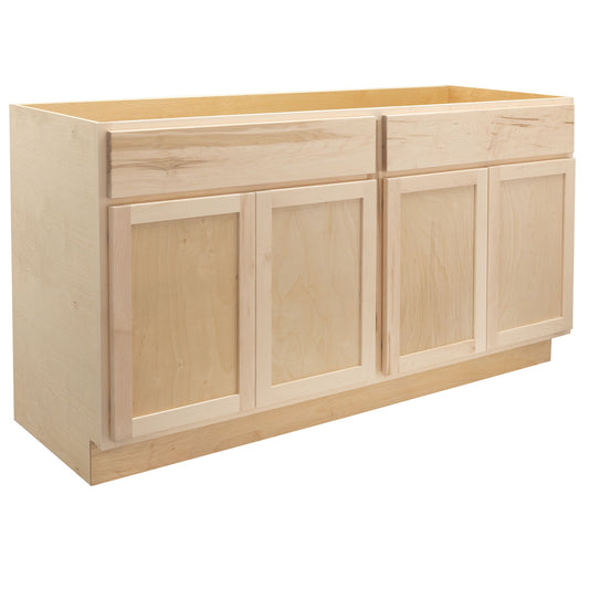 60" Bathroom Vanity | Raw Maple