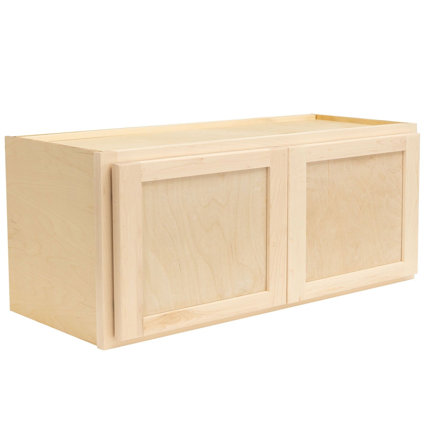 Refrigerator Wall Kitchen Cabinet Raw Maple