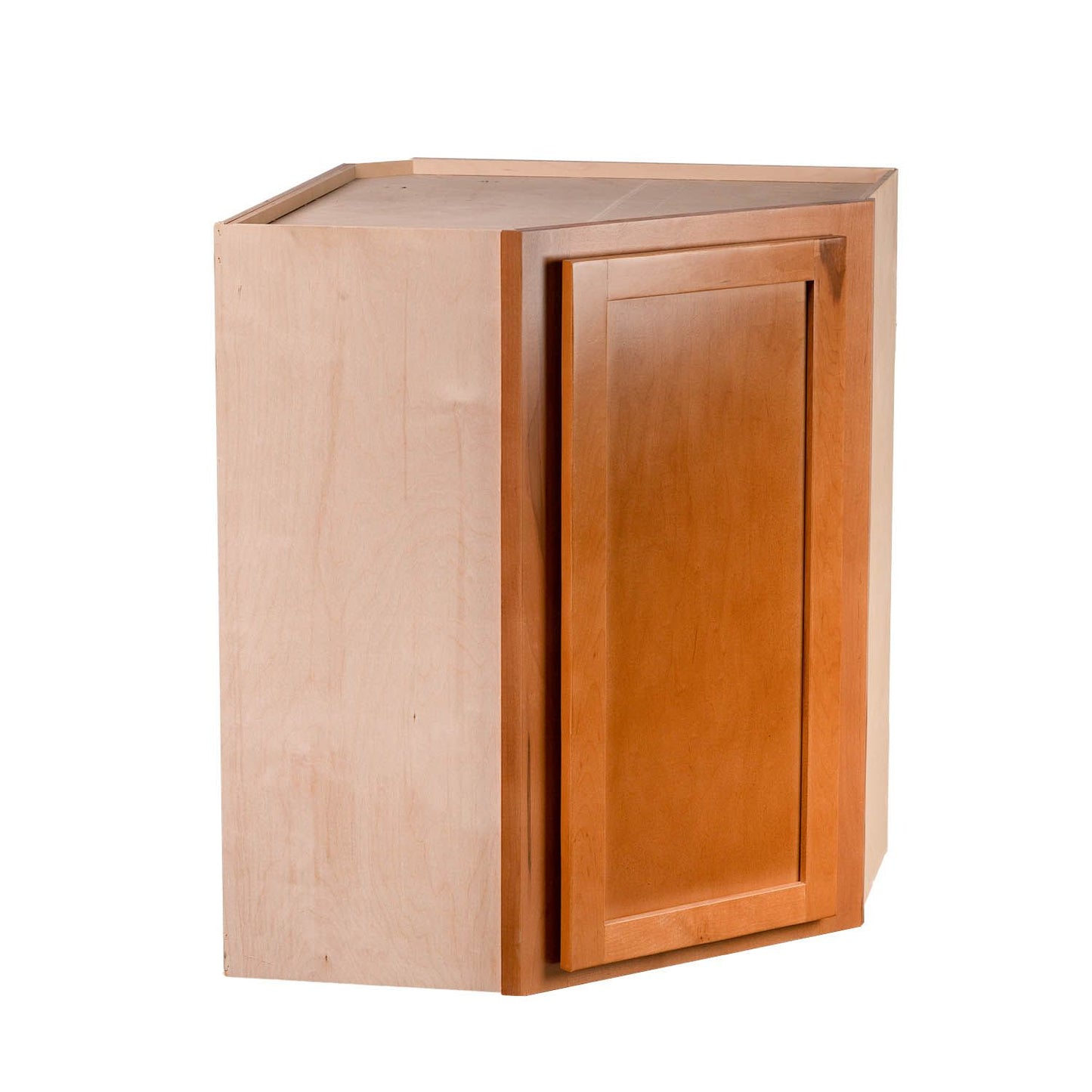 Quicklock Provincial Stain Wall Corner Cabinet