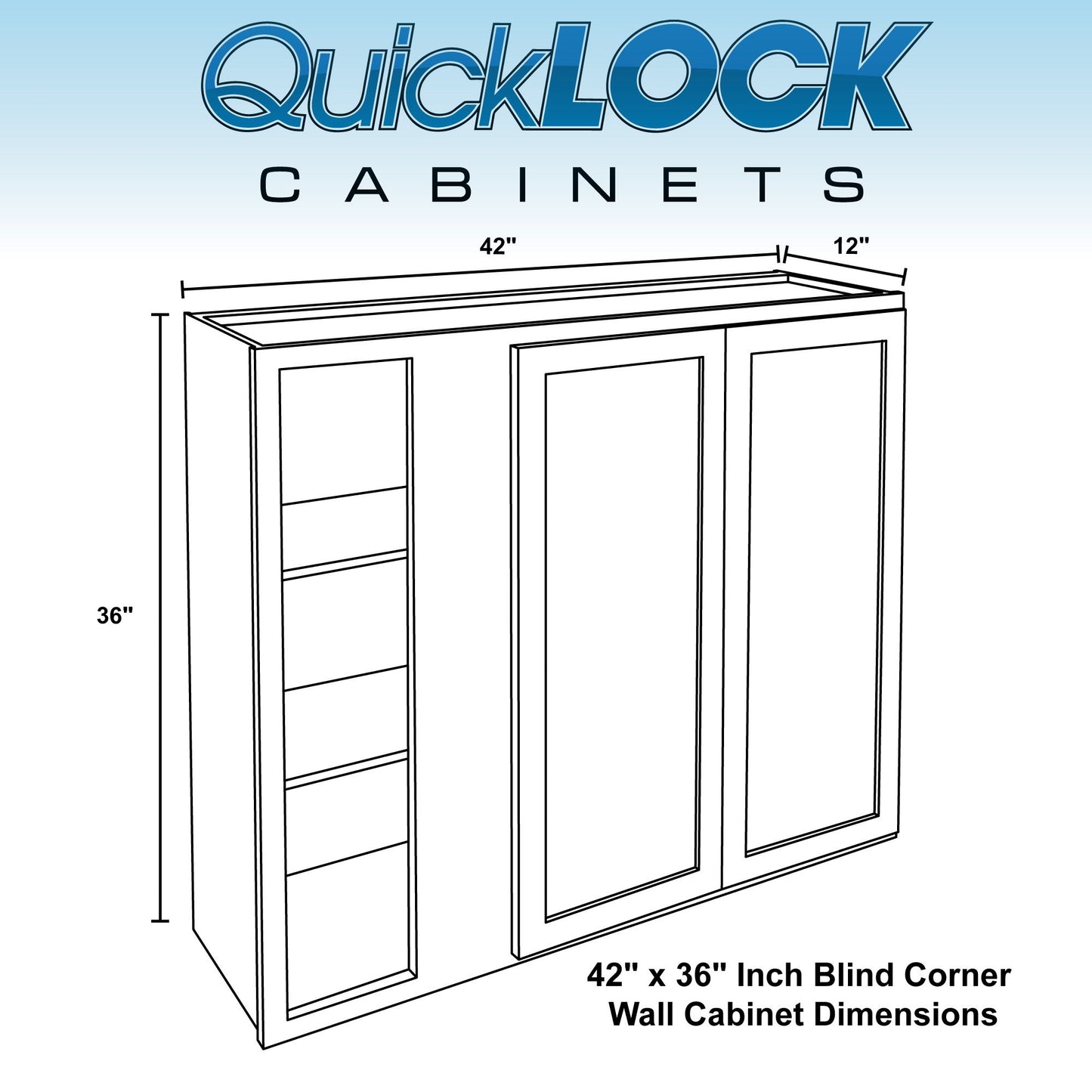 Blind Corner Wall Kitchen Cabinet Rustic Hickory