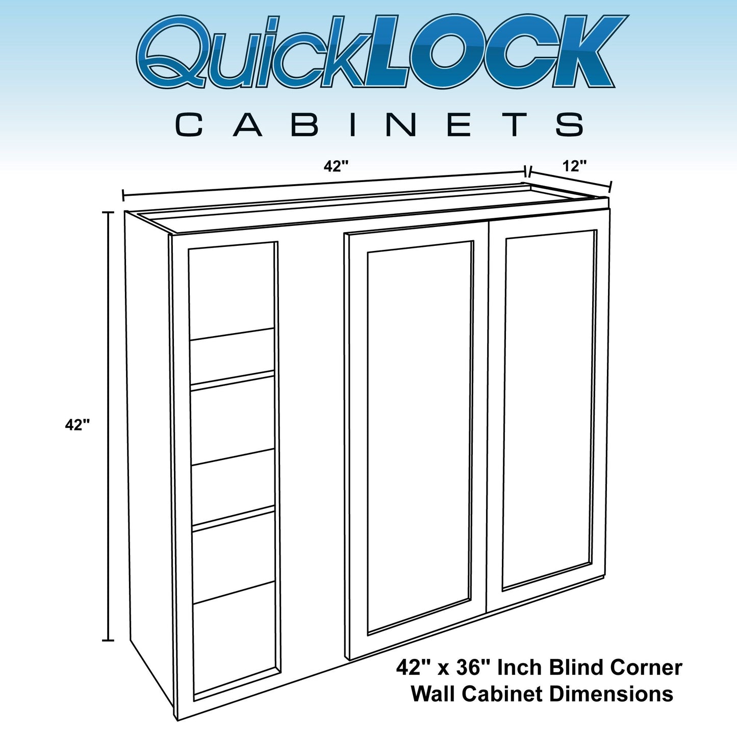 Blind Corner Wall Kitchen Cabinet Rustic Hickory