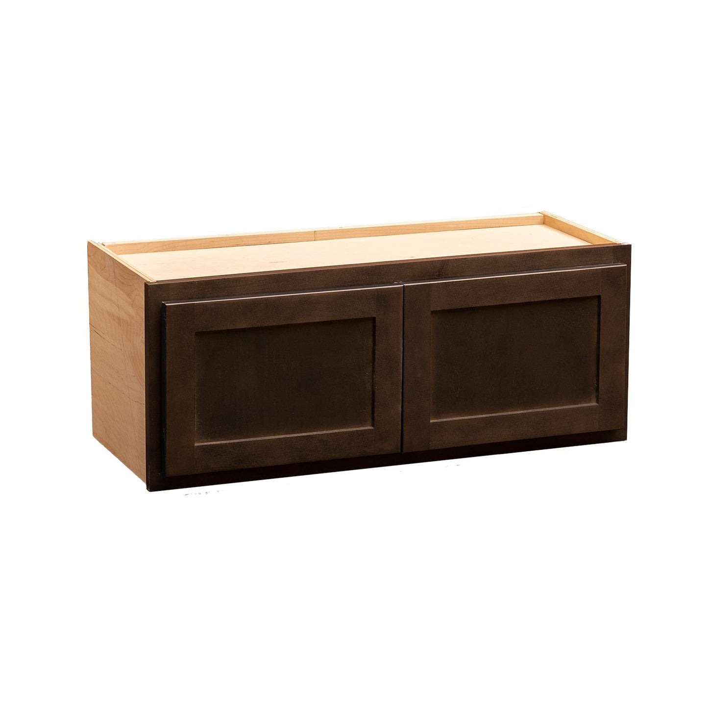 Quicklock Espresso Stain Microwave Wall Cabinet