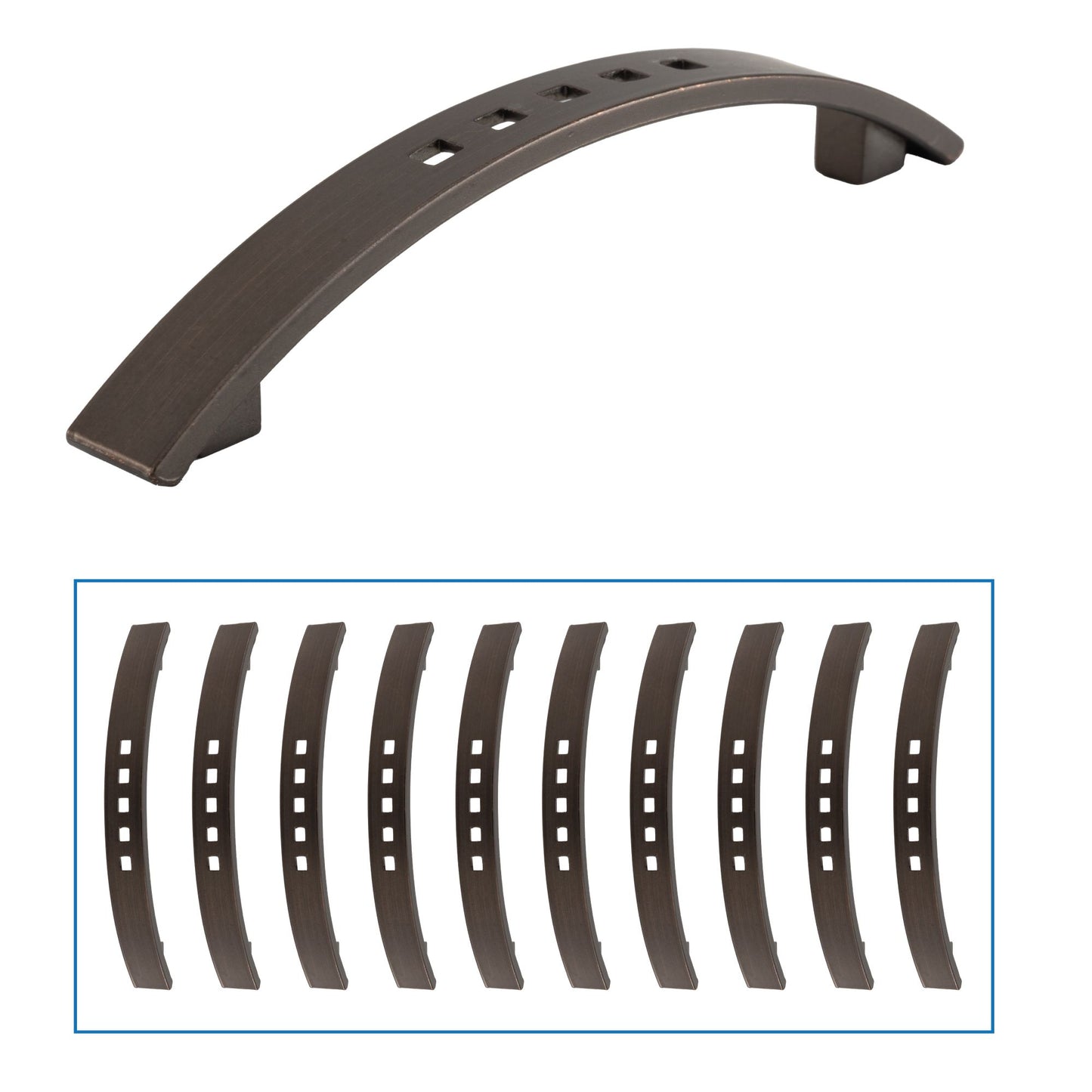 Drawer Pull & Cabinet Handle 3 ¾" Weathered Copper