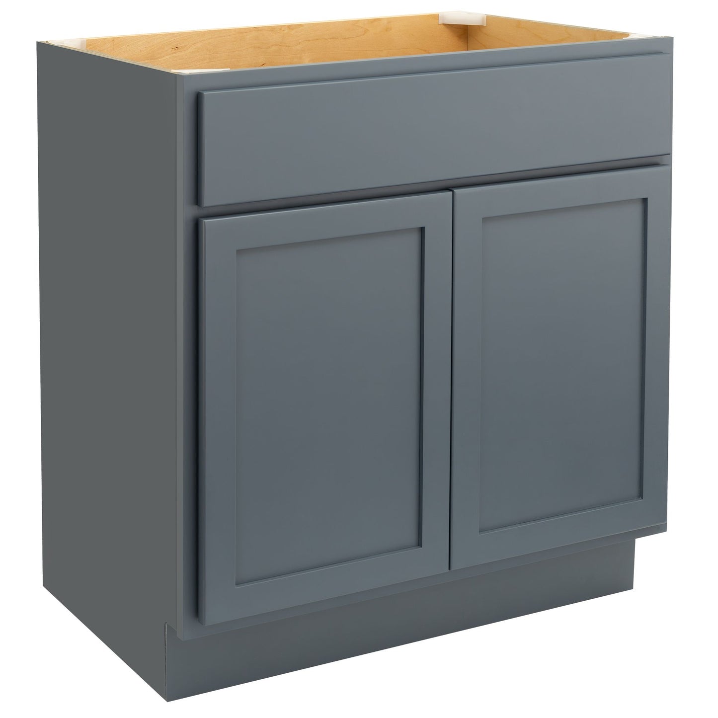 Quicklock Needlepoint Navy Bathroom Vanity Base Cabinet