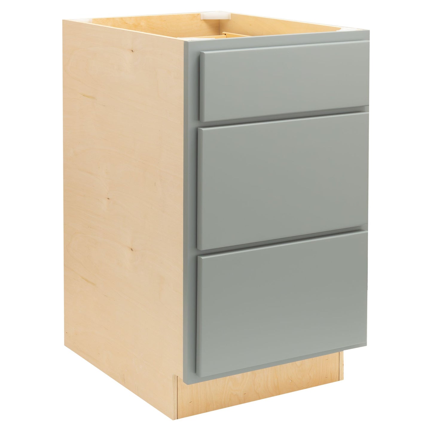 3 Drawer Kitchen Cabinet Magnetic Gray Base Cabinet