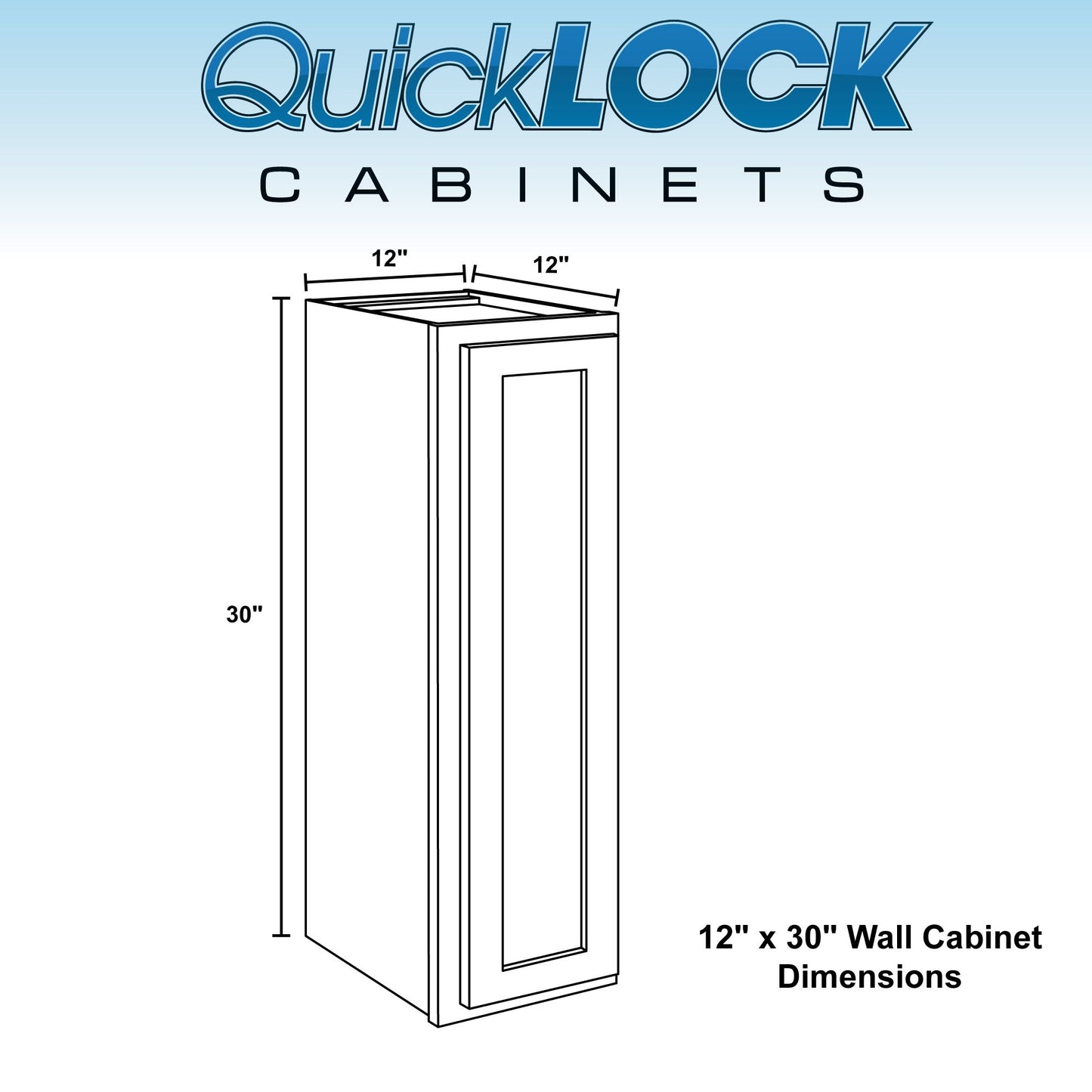 9" - 15" Wall Kitchen Cabinet Pure White