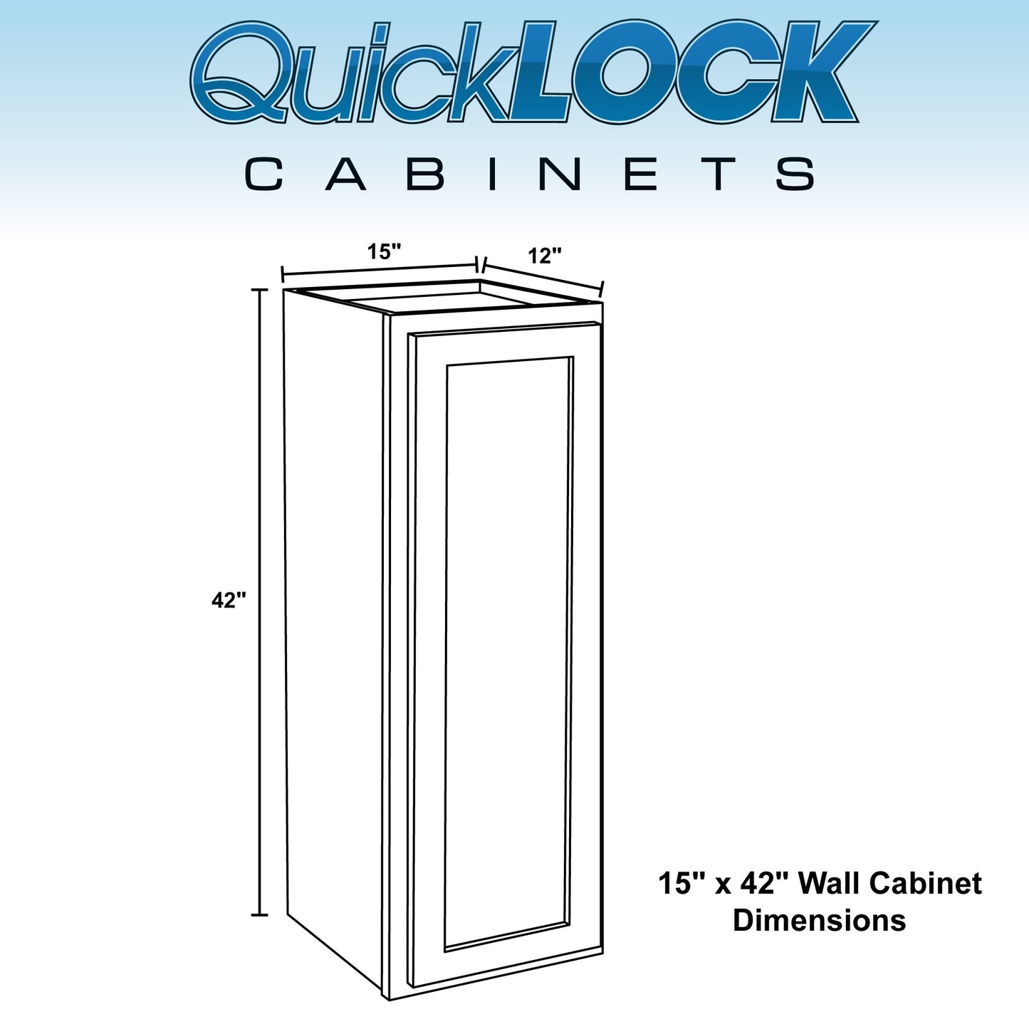 9" - 15" Wall Kitchen Cabinet Pure White