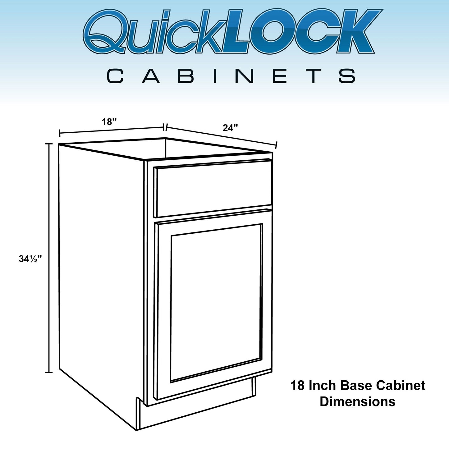 12" - 24" Kitchen Cabinet Raw Maple Base Cabinet