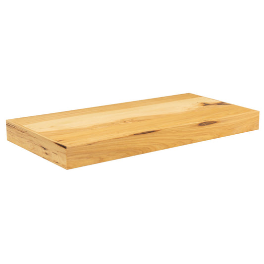 Floating Shelf | Rustic Hickory | 12" Depth