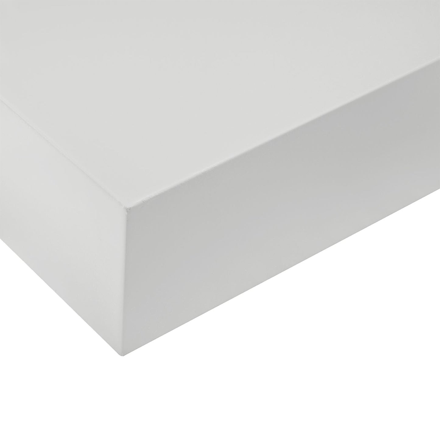 Floating Shelf | Pure White | 8" Depth