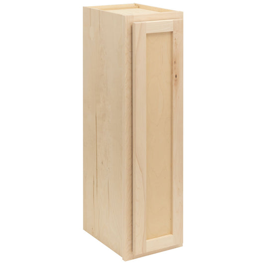 9" Wall Kitchen Cabinet Raw Maple