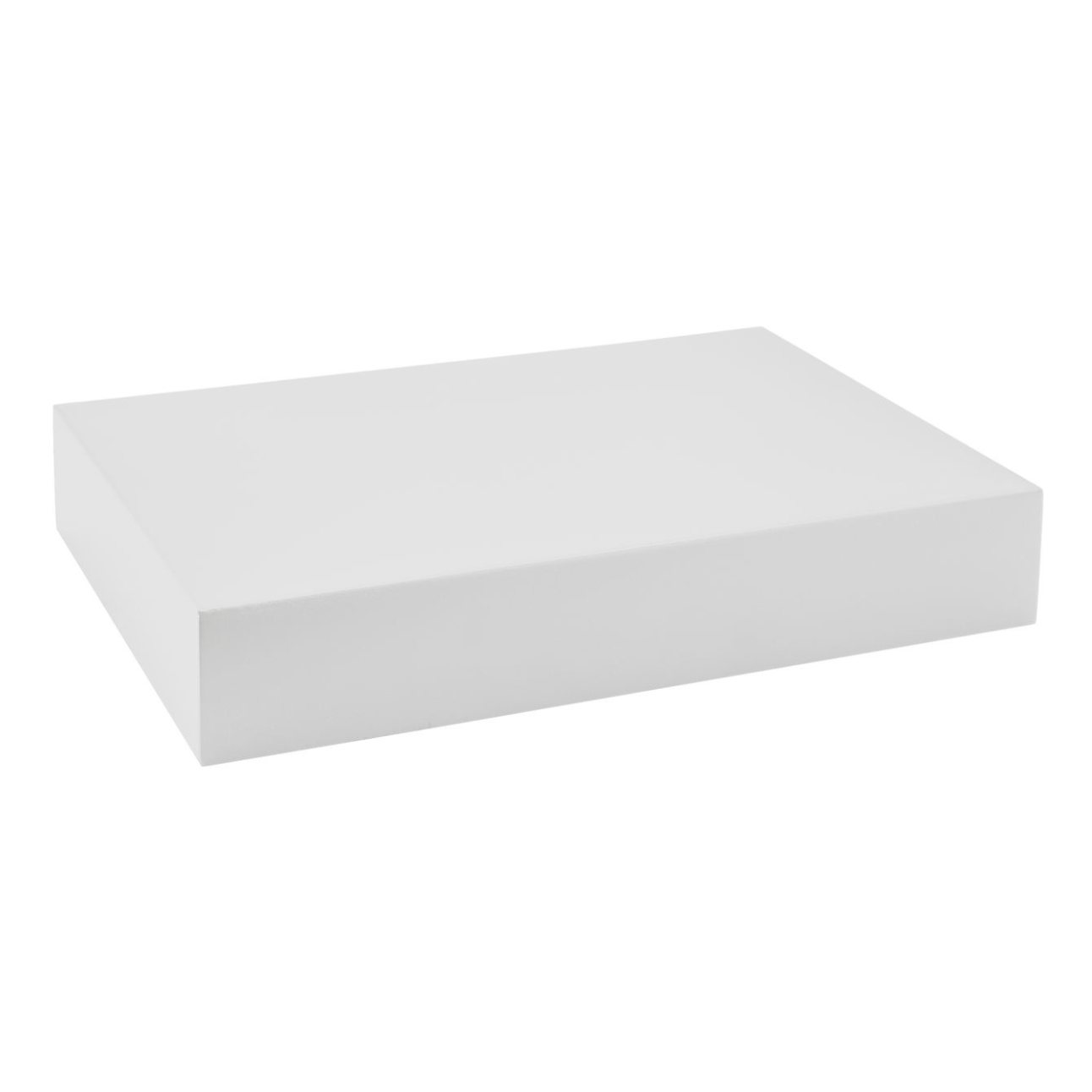 Floating Shelf | Pure White | 8" Depth