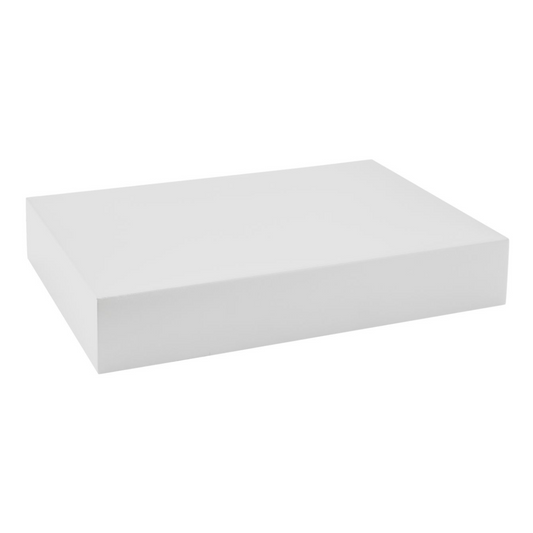 Floating Shelf | Pure White | 8" Depth