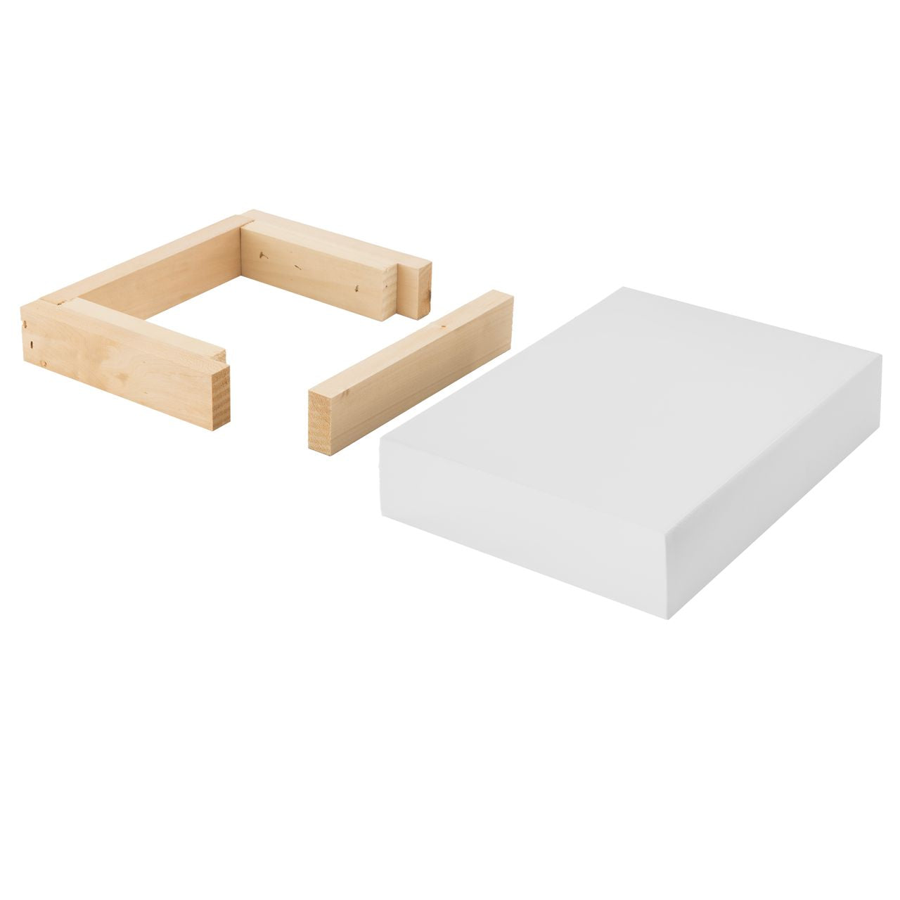 Floating Shelf | Pure White | 8" Depth