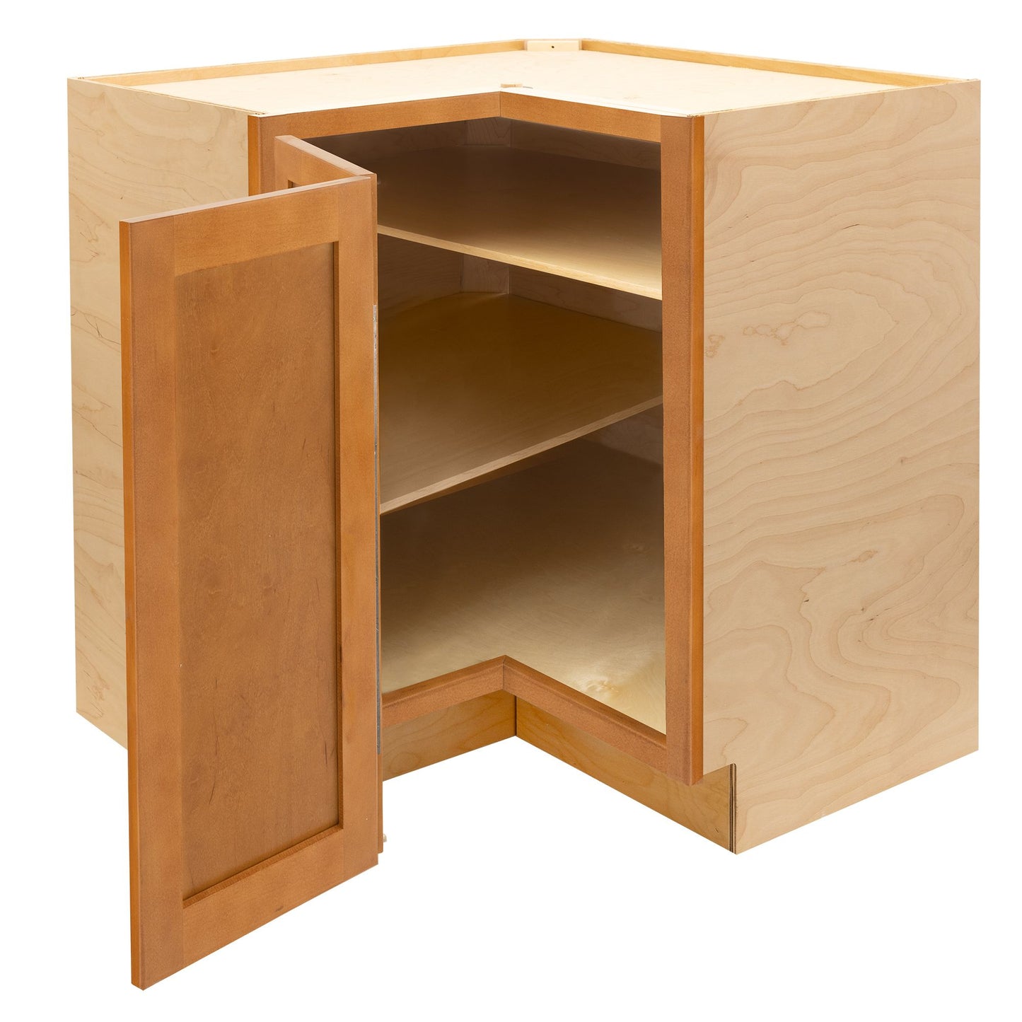 Easy Reach Kitchen Cabinet Provincial Stain Corner Base Cabinet