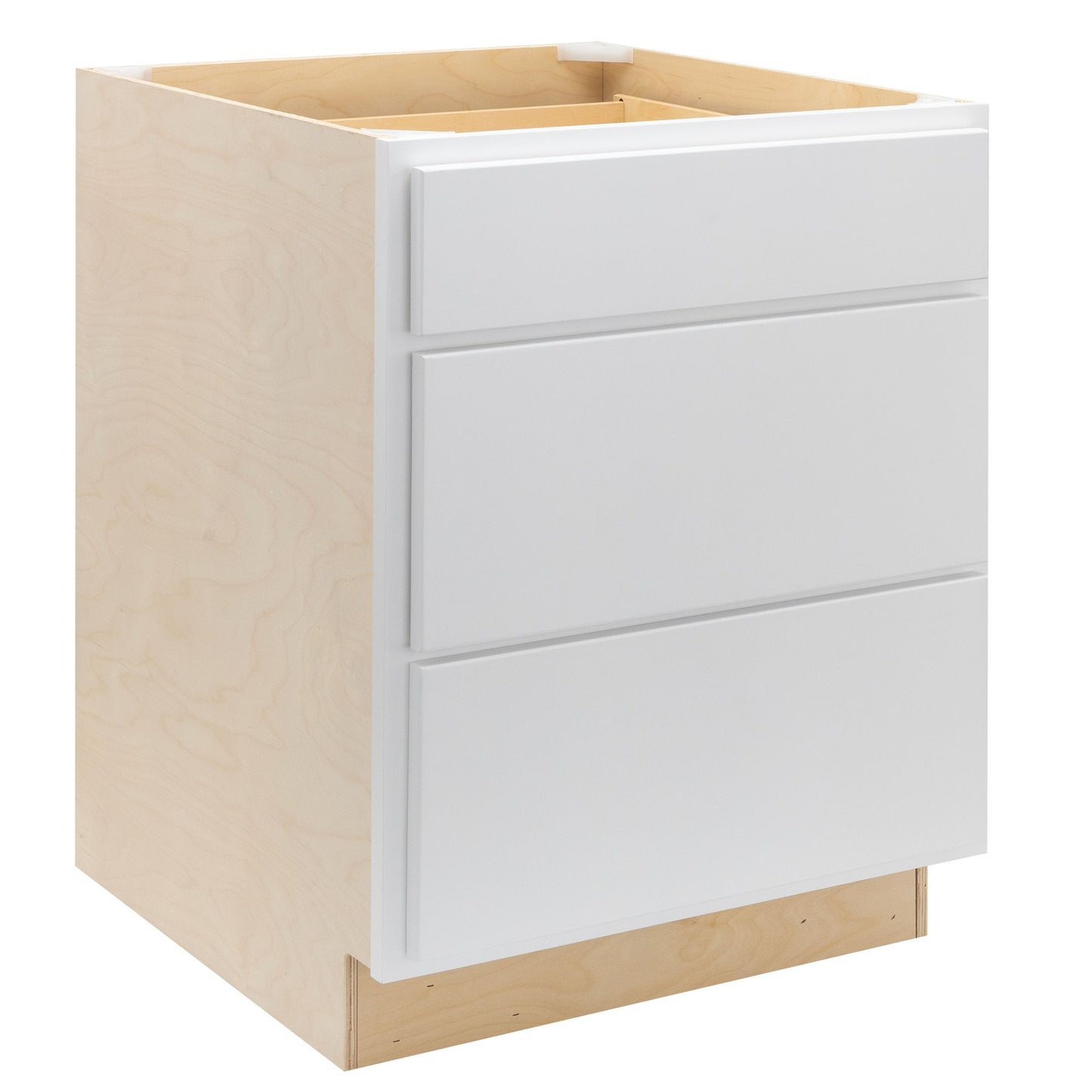 3 Drawer Kitchen Cabinet Pure White Base Cabinet