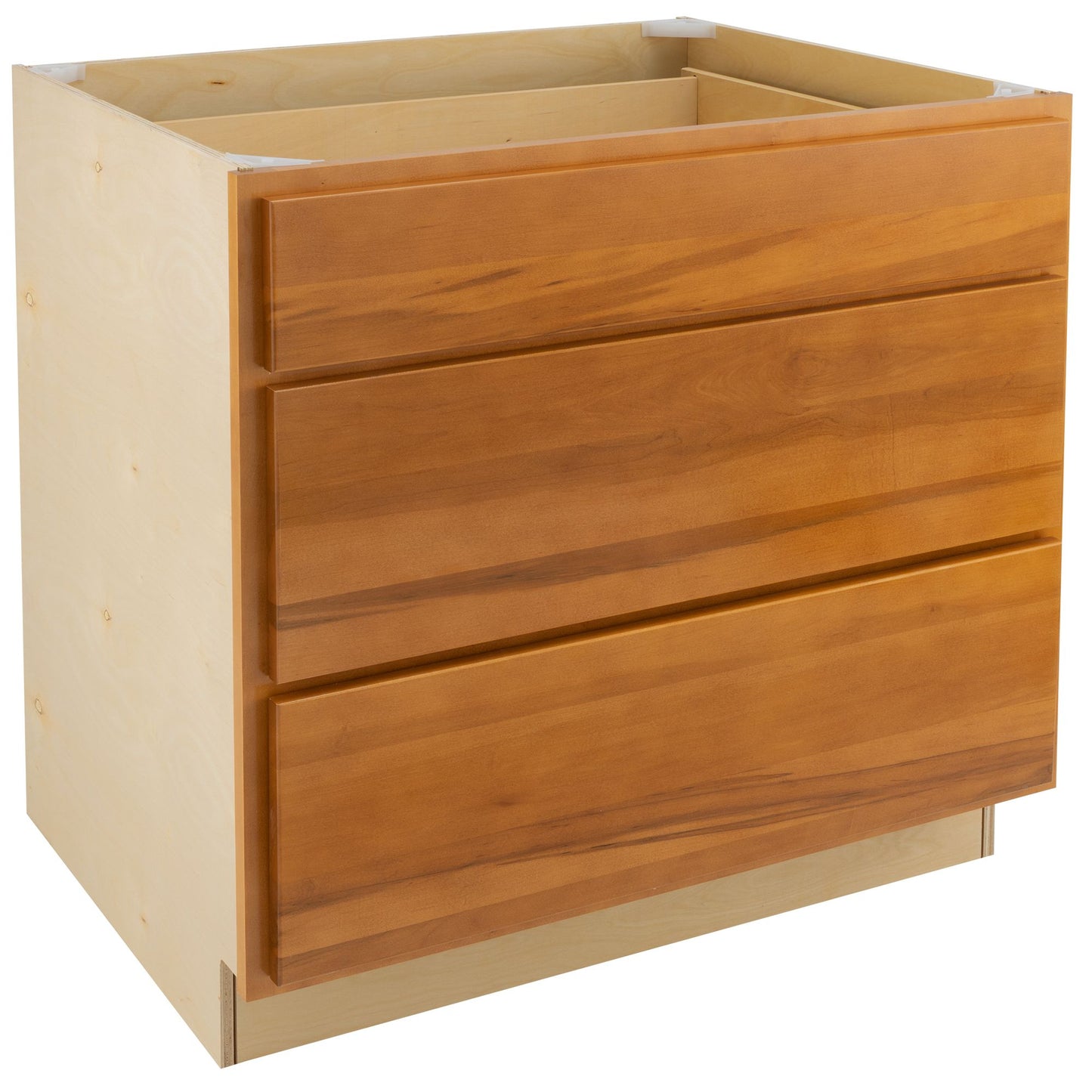 3 Drawer kitchen Cabinet Provincial Stain Base Cabinet