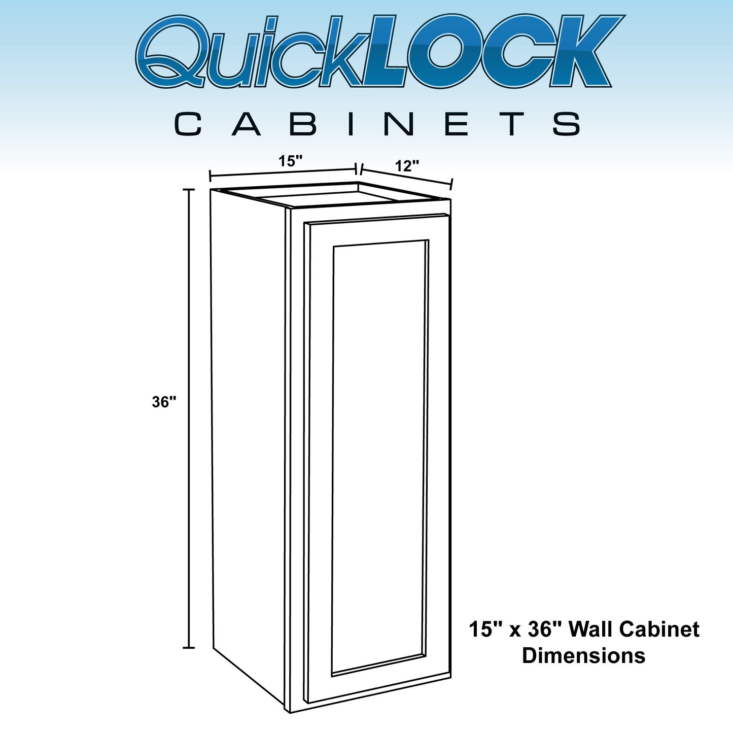 9" - 15" Wall Kitchen Cabinet Rustic Hickory