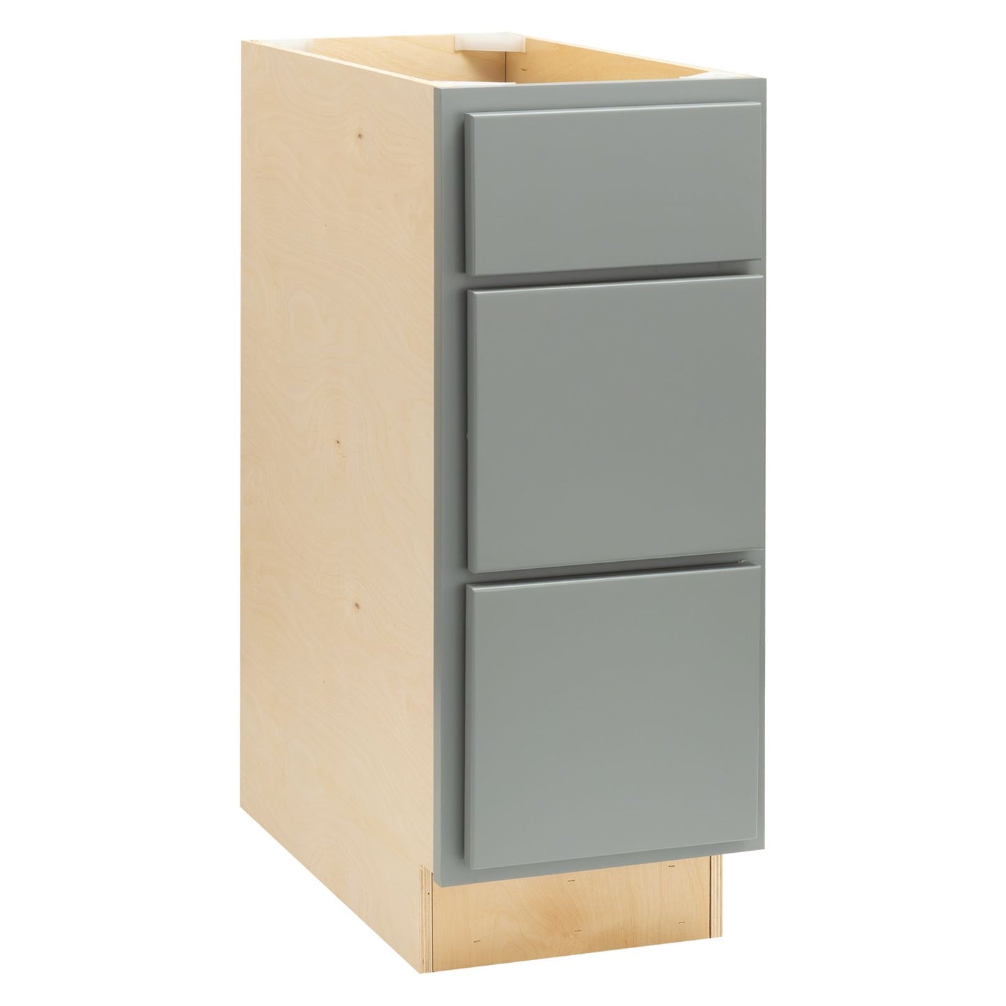 3 Drawer Kitchen Cabinet Magnetic Gray Base Cabinet