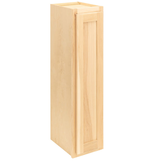 9" - 15" Wall Kitchen Cabinet Raw Hickory
