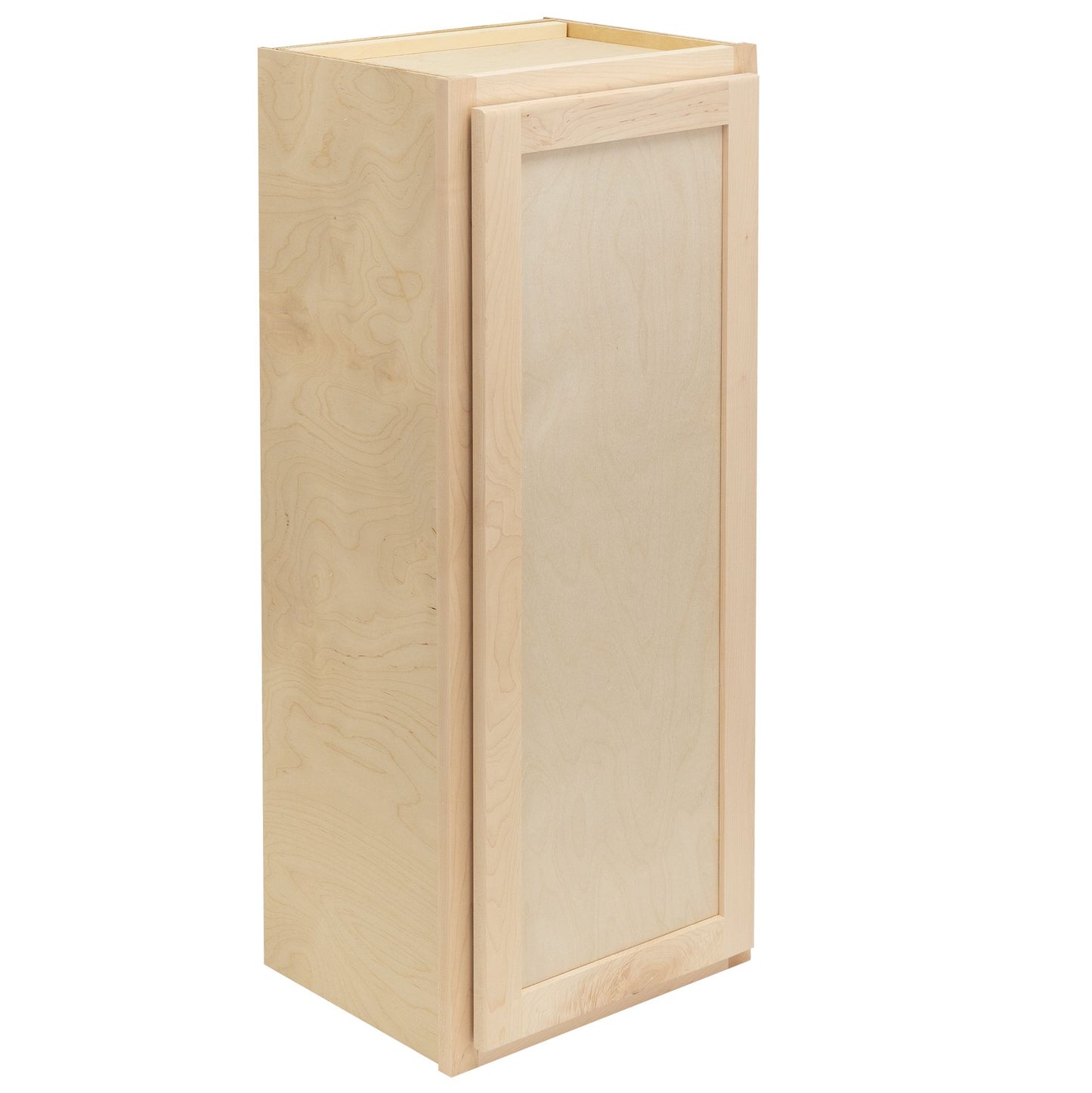 12" - 24" Wall Kitchen Cabinet Raw Maple