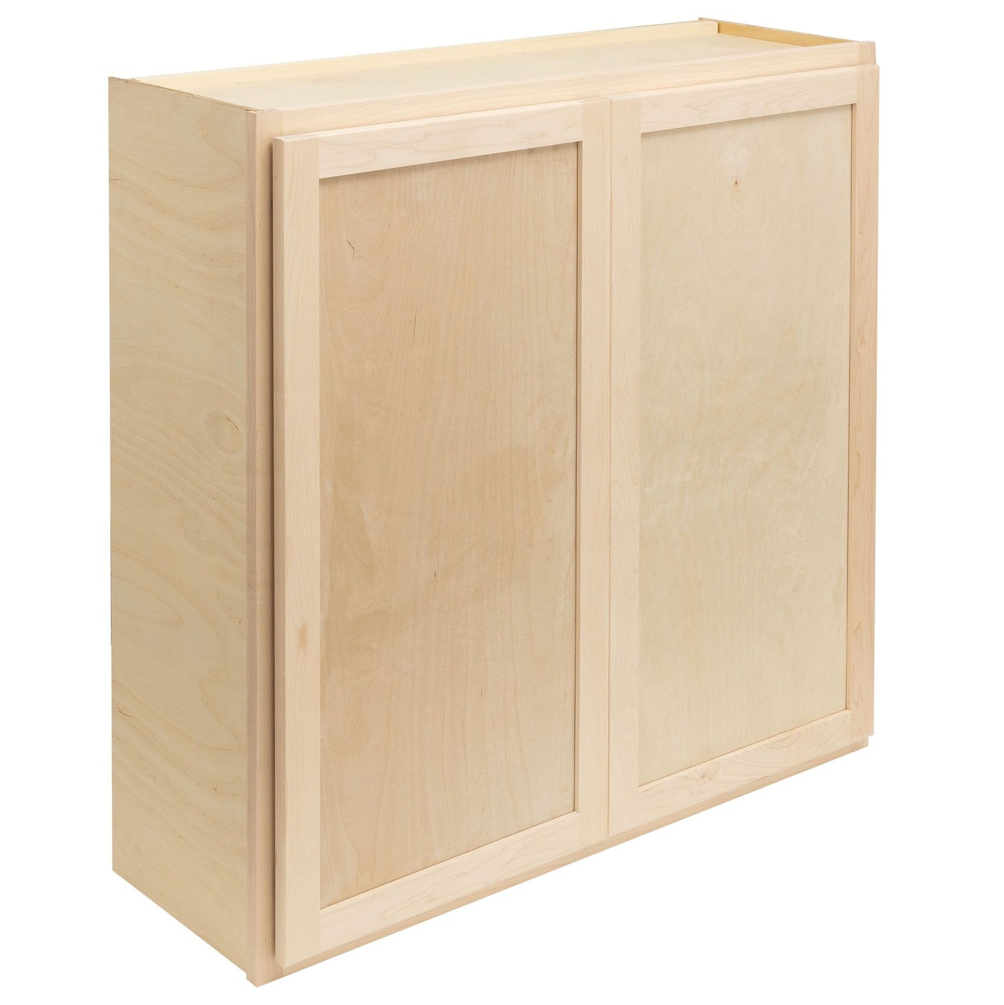 27" - 36" Wall Kitchen Cabinet Raw Maple