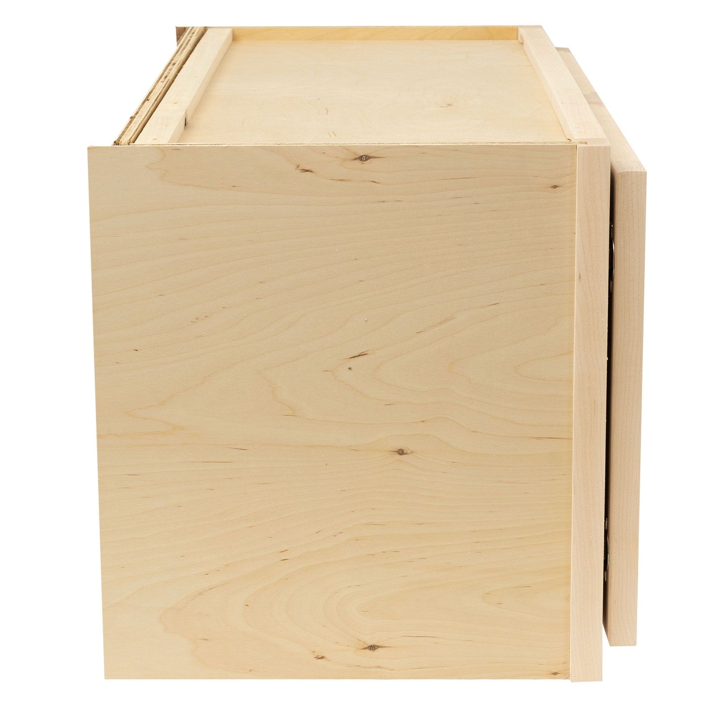 Quicklock Raw Maple Microwave Wall Cabinet