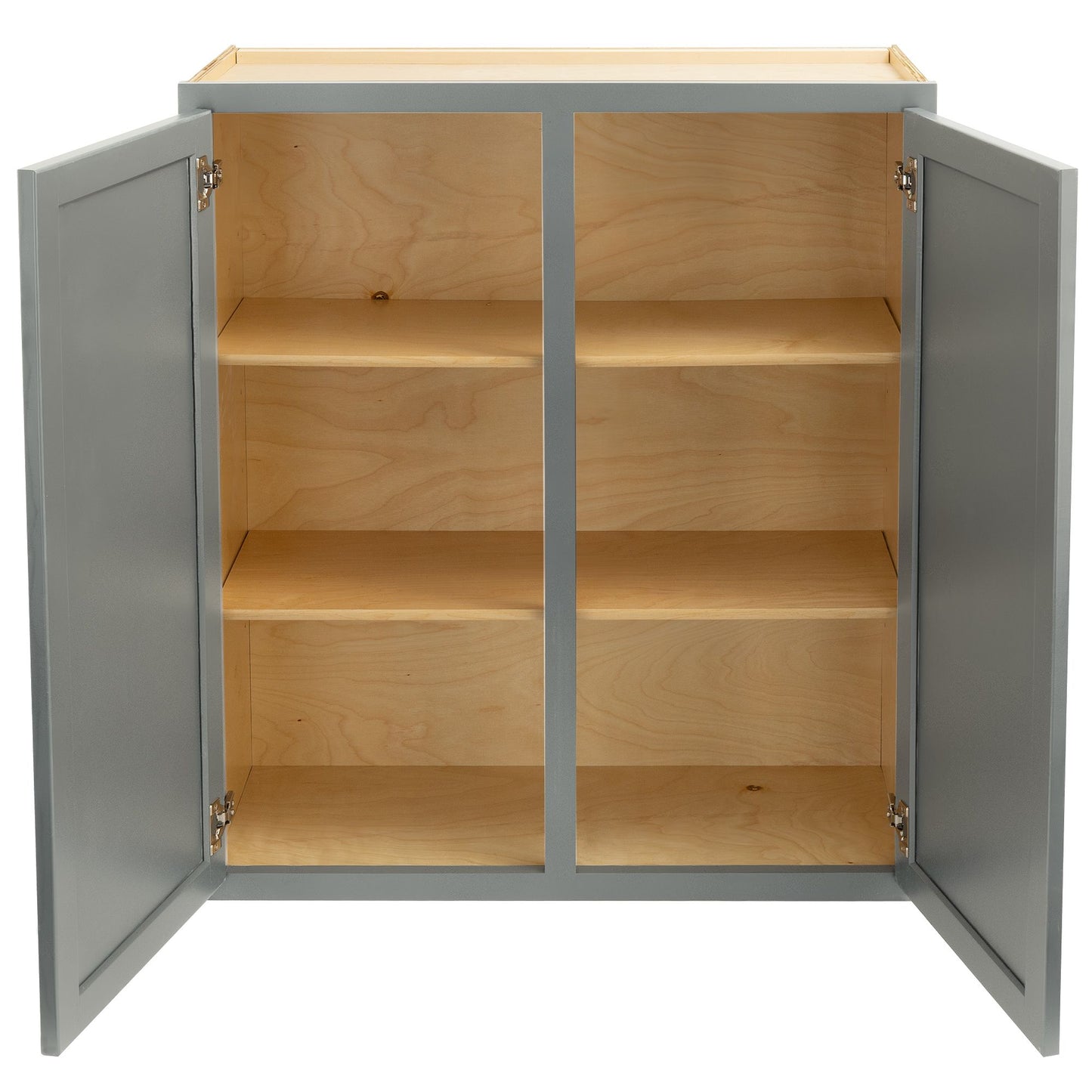 Quicklock Magnetic Gray Wall Cabinet - Double Door