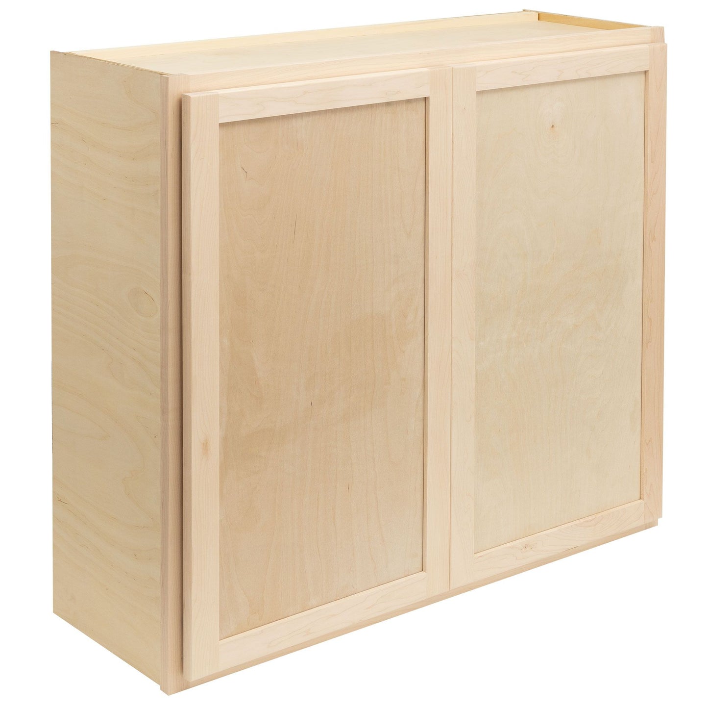 27" - 36" Wall Kitchen Cabinet Raw Maple