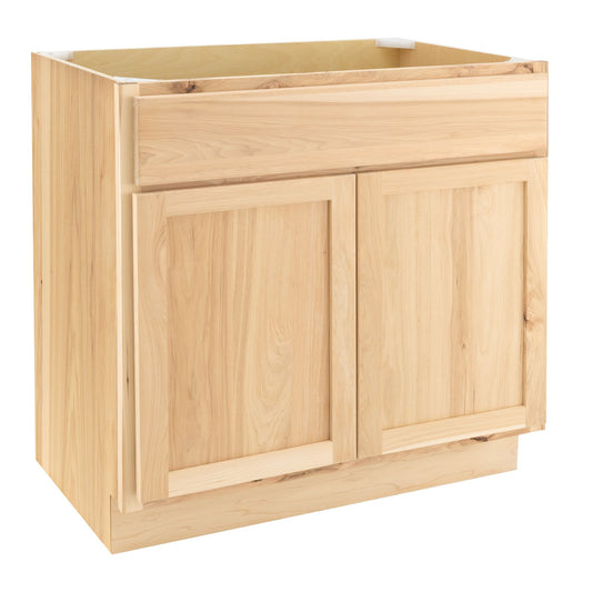 36" Bathroom Vanity | Raw Hickory