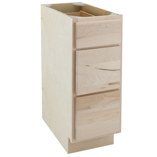 Bathroom Vanity Drawers Raw Maple Base Cabinet