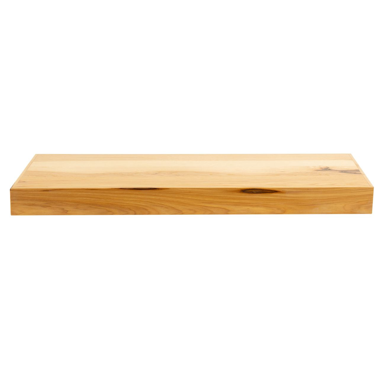Floating Shelf | Rustic Hickory | 12" Depth