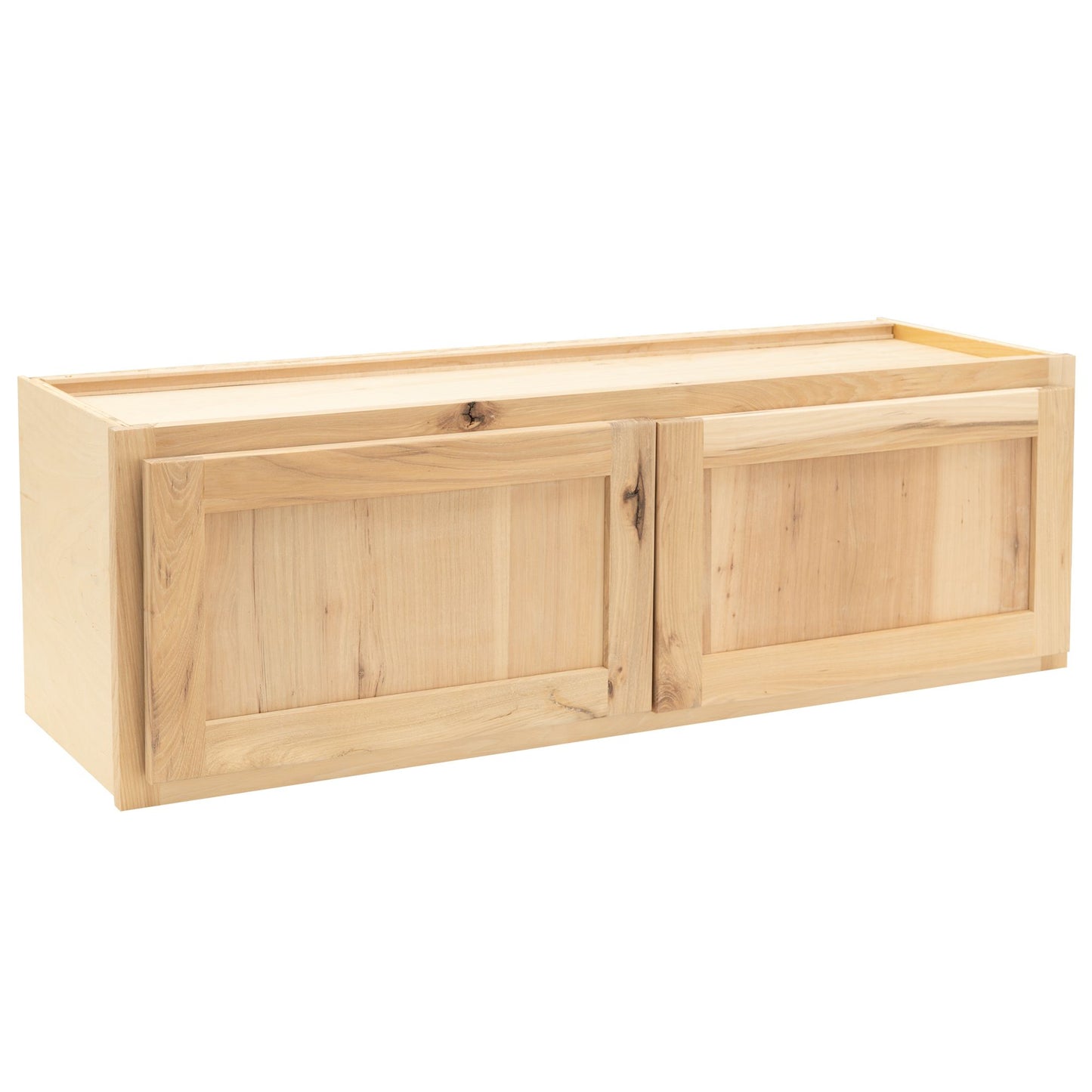 Quicklock Raw Hickory Refrigerator Wall Cabinet