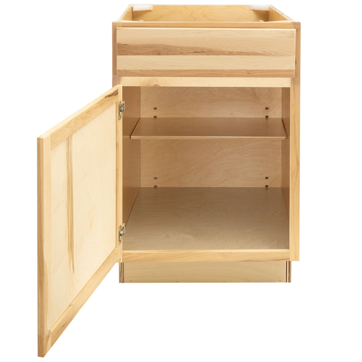 Quicklock Raw Hickory Base Cabinet - Single Door
