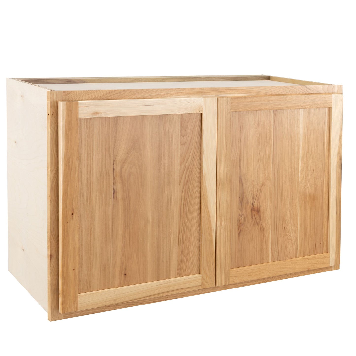 Refrigerator Wall Kitchen Cabinet Rustic Hickory