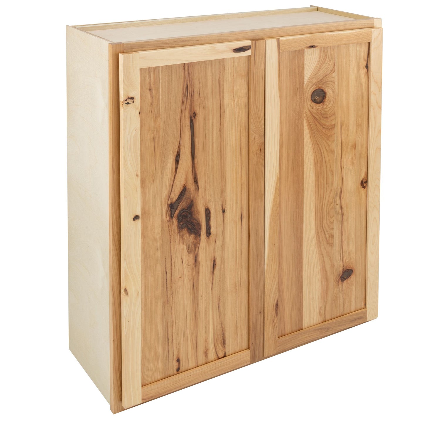 30" - 42" Wall Kitchen Cabinet Rustic Hickory